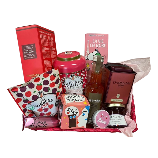coffret la vie en rose thematique gourmand
